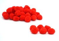 Набор "Помпоны пушистые. Красные" 15мм, 50шт.