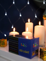 Гирлянда электрическая Сетка 1,5*1,5м 120LED "Сетка" светодиодная 220 В, белый