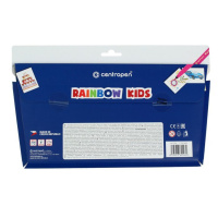 Фломастеры  30цв "Centropen rainbow kids" треуг.захват, карт.упаковка
