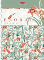Блокнот А6 7БЦ гребень  80л "Floral collection" кл., глянц.лам.