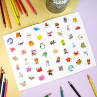 Раскраска "Раскраски с заданиями и  наклейками. Животные" А5 16стр.