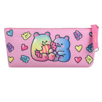 Пенал-косметичка (210*80*35) молния, микрофибра "Мишки"
