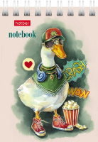 Блокнот А7  40л гребень "GUSSI" клетка