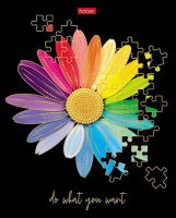 Тетрадь А5  96л кл. Hatber "Бал цветов" мат.лам., 3Dфольга, белизна 100%*