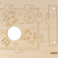 Конструктор из дерева "Скворечник "Бабочки"