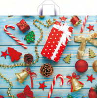 Пакет 50*60см (60мк) с петлевой ручкой "Россыпь игрушек" ПВД