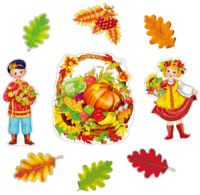 Комплект для оформления "Осень золотая" 19*20см