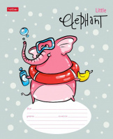 Тетрадь А5 12л лин. Hatber "Little Elephant", белизна 98%