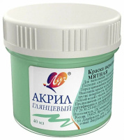 Краски акрил.  пастельная 40 мл. Мятная