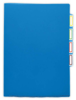 Папка уголок 3-х уровн. А4 прозр. плотн. 0,15мм синяя