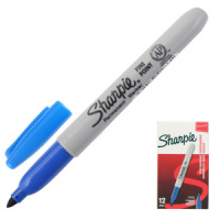 Маркер перманентный 1,0 мм  синий Sharpie "Fine"