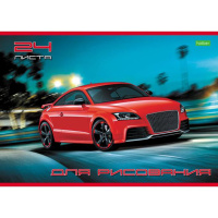 Альбом А4 24л  скрепка "Мотошоу"  пл. 100 г/м