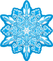 Вырубная фигурка 12*12см "Снежинка"