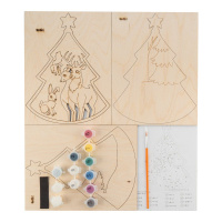 Роспись игрушки Панно 3D "Волшебный лес"