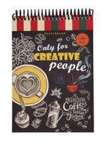 Скетчбук А5  80л., гребень,  80гр/м2 "Завтрак в кофейне" жестк.подложка