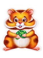 Пазл мягкий 16 элементов "Домашние животные" 4 картинки