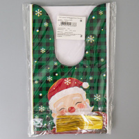 Пакет с ушами 13*22см "Поздравления с НГ" 50шт.