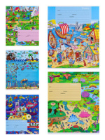 Тетрадь А5 24л лин. Проф-Пресс "Сюжеты в картинках" 5 диз.в спайке