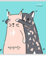 Тетрадь А5  96л кл. Проф-Пресс "Креативные котята" белизна 100%