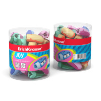 Точилка пласт. 1 отв. JOY цв.ассорти