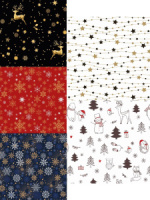 Набор упаковочной бумаги "Премиум НГ Ассорти" 100*70см