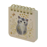 "POCKET JOURNAL" 70 Х 70 ММ, 60 Л, НА ГРЕБНЕ "LOVE ME"