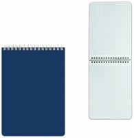 Блокнот А5  60л  "Однотонный. Синий" гребень