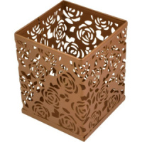 Стакан наст. "deVENTE My Gold" 8*8*9см, метал., квадратный, золото