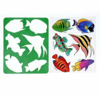 Трафарет "Аквариумные рыбки"