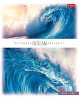 Тетрадь А5 48л ЛИН. Hatber пласт.обл. "Ocean" 5 диз.в блоке