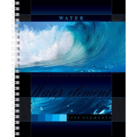 Тетрадь А5  48л кл "Elements" гребень