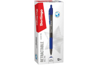 Ручка шариковая автоматическая Berlingo "Classic Pro" синяя, 0,7мм