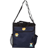 Сумка для дополн.занятий 36*31*12см deVENTE "  Funny Cats"   1отд., 3кармана, темно-синяя