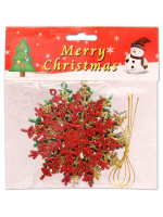 Набор подвесных украшений "Ажурные снежинки"  10см, 4 шт