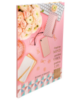 Тетрадь А4 7БЦ  80л кл. сшивка Проф-Пресс "Нежный офис-1" глянц.лам.