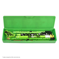 Пенал пластиковый (20*55*23) "Корги" замок-защелка