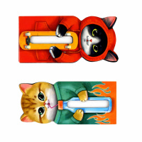 Набор закладок магнитных  2шт., "Коты" 30*60мм