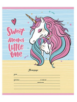 Тетрадь А5 12л кл. Проф-Пресс "Прекрасный единорог" 5 диз.в спайке