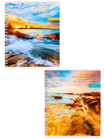 Тетрадь А5  96л кл. гребень Проф-Пресс "Прибрежный дизайн" белизна 100%