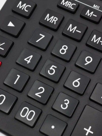 Калькулятор 12 разр. Skainer  настольный двойное питание черный (аналог Casio GR-12 )