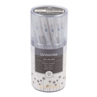 Ручка гелевая BV  0,5мм "UniWrite. Одуванчики" синяя