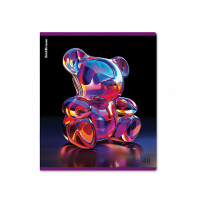 Тетрадь А5 48л кл. Erich Krause "Jelly Bear", металлизир.ламинация+твин-лак MIX-PACK