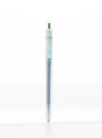 Ручка гелевая Deli Delight   0,5мм зеленая, прозрачный корпус