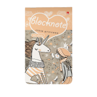 Блокнот А5  40л "Волшебные единороги" скрепка, клетка, ассорти