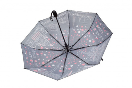 Зонт полуавтомат "Это Питер, детка" черный