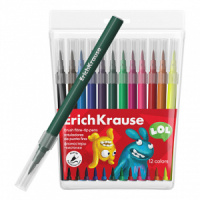 Фломастеры  12цв "ErichKrause. Jolly Friends", вент.колпачок, блистер