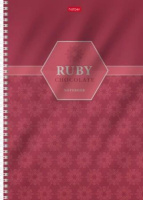 Тетрадь А4  96л кл. гребень Hatber "Chocolate" выб.лак., метал.картон