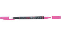 Текстовыделитель MUNHWA Twin UnderLine, двустор. 0,5-4мм, розовый