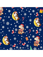 Бумага упаковочная 70*100см  "Лошадки" Символ года, ассорти, 5 дизайнов