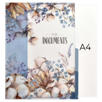 Папка уголок 3-х уровн. А4 "Хлопок" 220*310мм, пластик